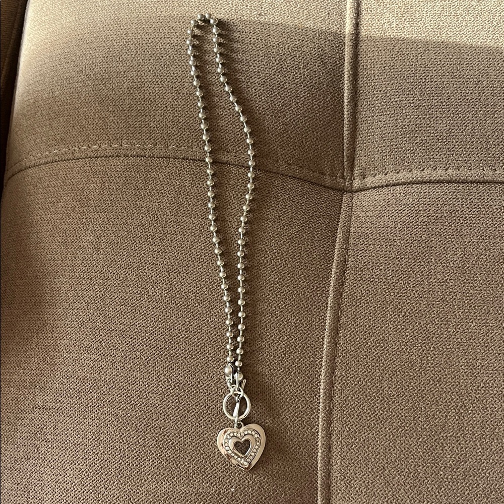 Silver Heart Pendant Necklace